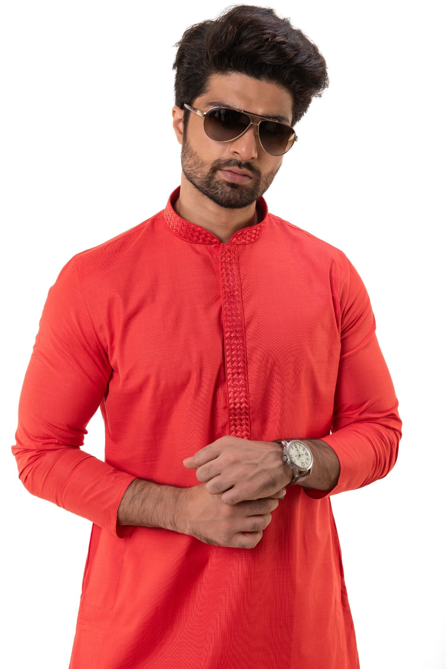 Men's Basic Solid Colour Kurta