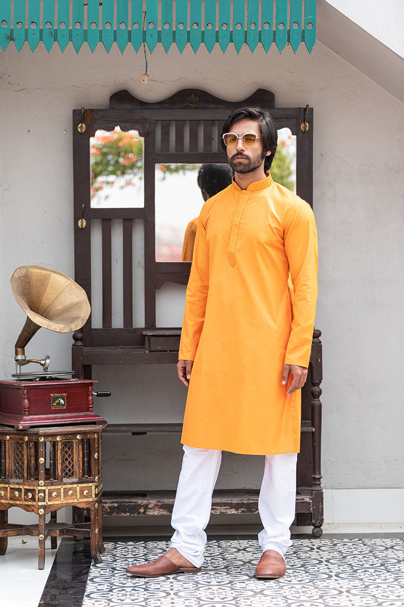 Men's Basic Solid Colour Kurta