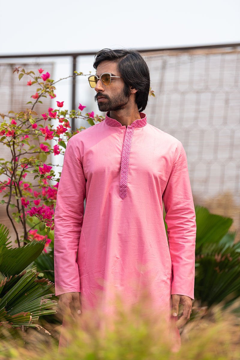 Men's Solid Regular Cotton Kurta