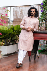 Woven Design Cotton Kurta