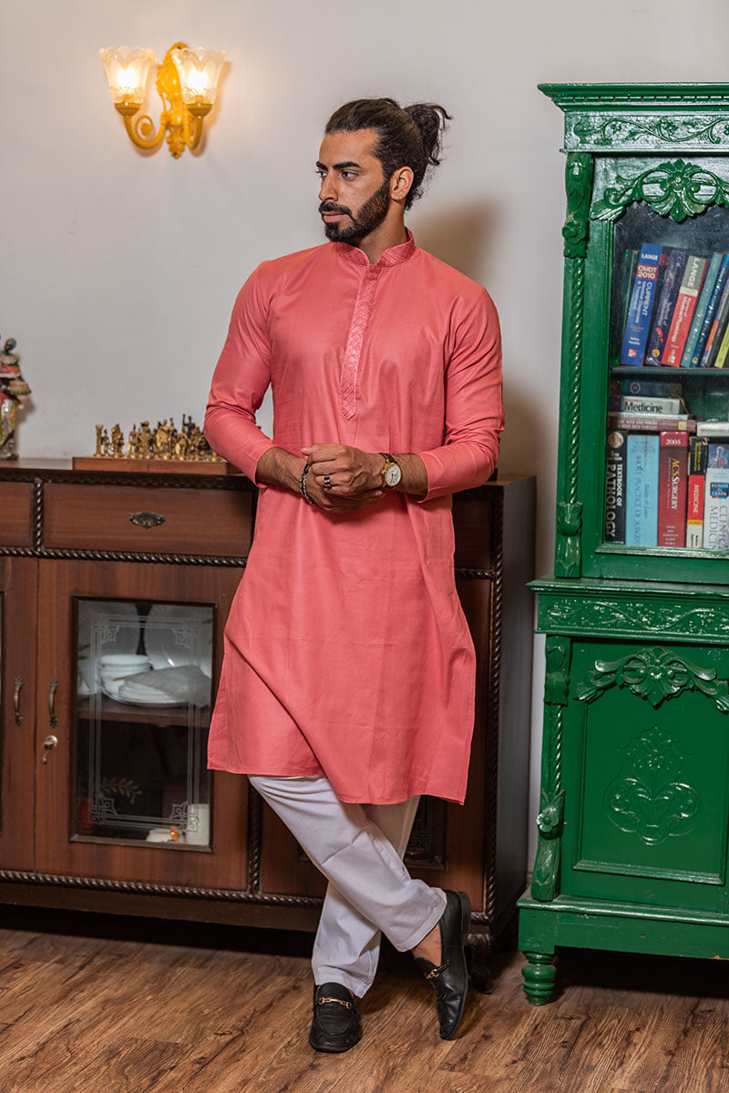 Solid Cotton Kurta