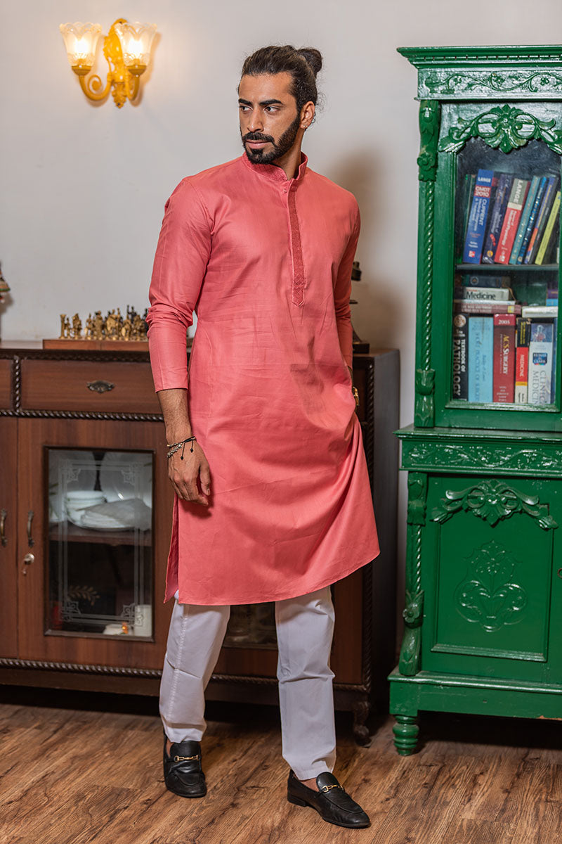 Solid Cotton Kurta