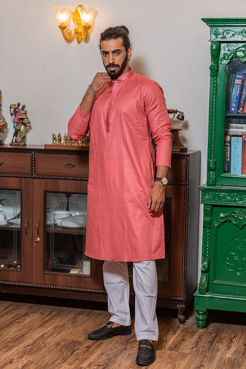 Solid Cotton Kurta