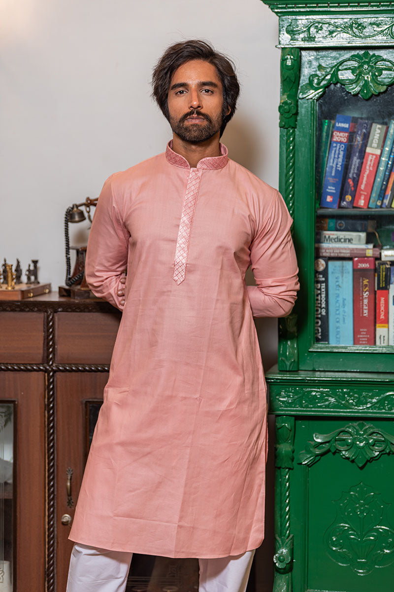 Solid Cotton Kurta