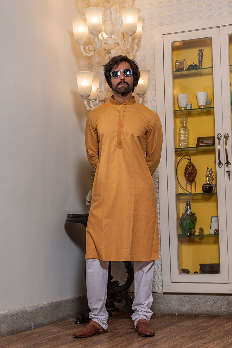 Solid Cotton Kurta