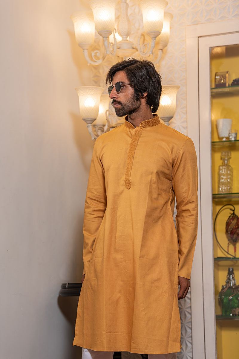 Solid Cotton Kurta