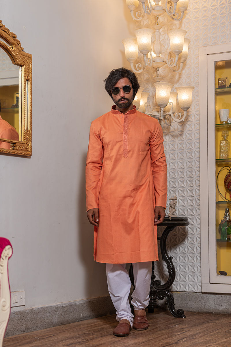 Solid Cotton Kurta