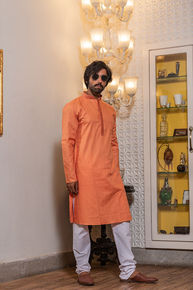 Solid Cotton Kurta