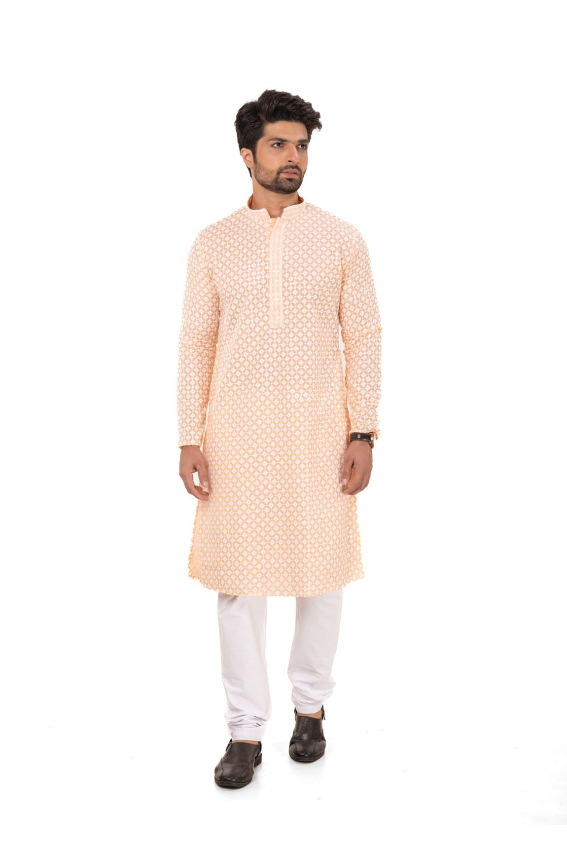 Lucknavi Chikankari Embroidered Kurta Set