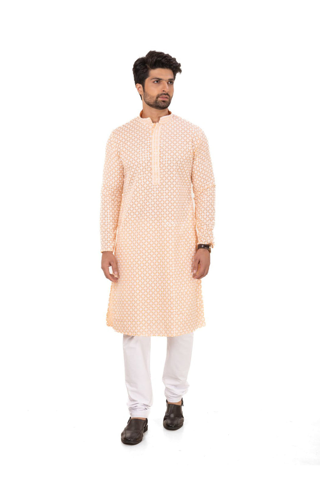Lucknavi Chikankari Embroidered Kurta Set