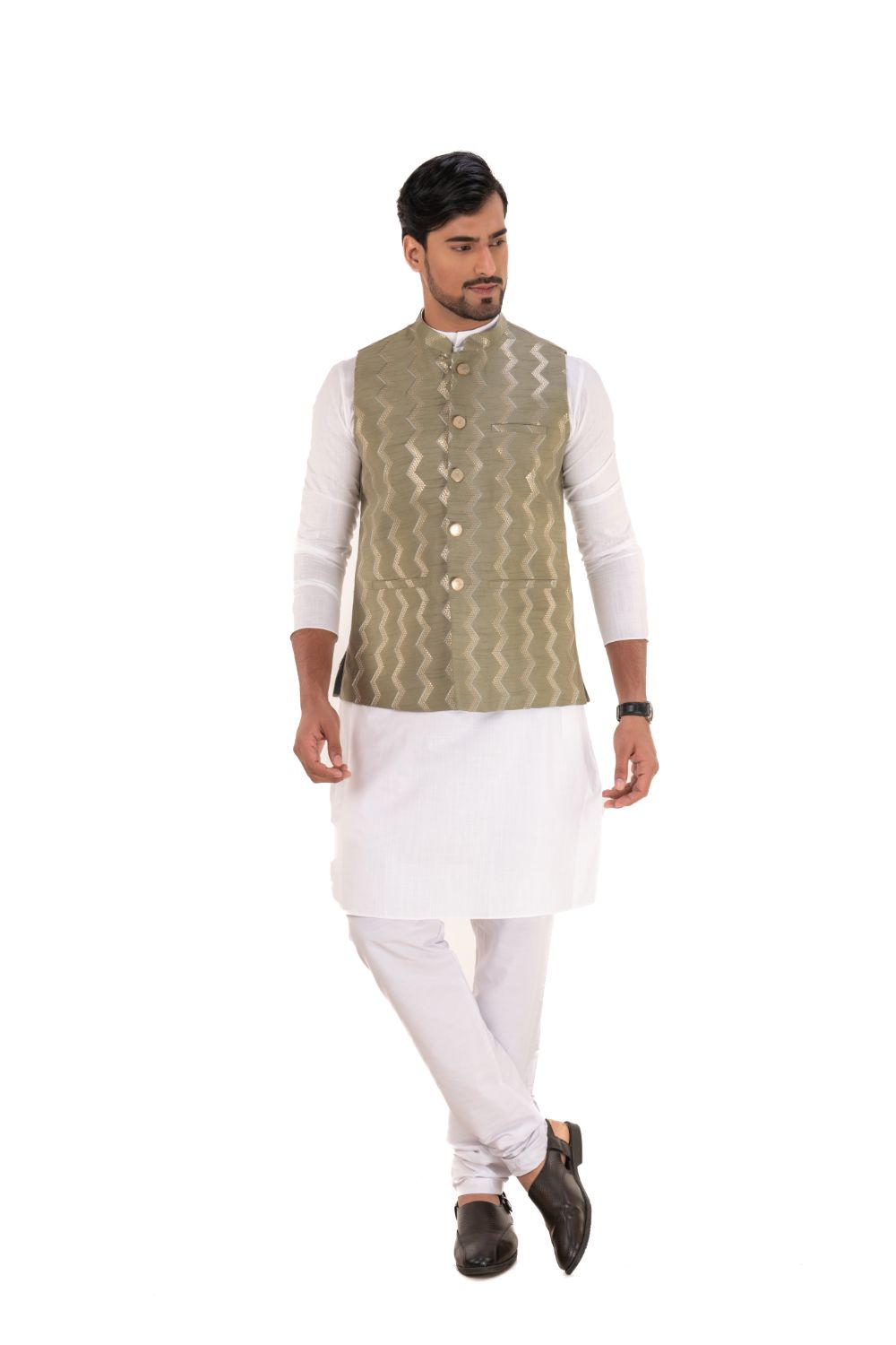 Zig Zag Pattern Nehru Jackets