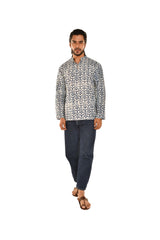 Sanganeri Block Print Blue Short Kurta