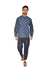 Indigo Short Kurta for Men