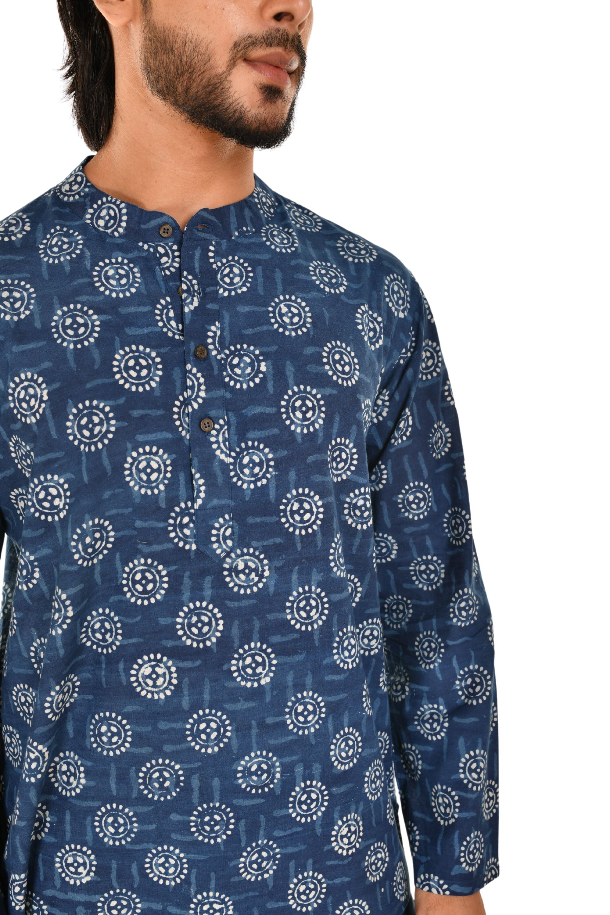Indigo Short Kurta for Men