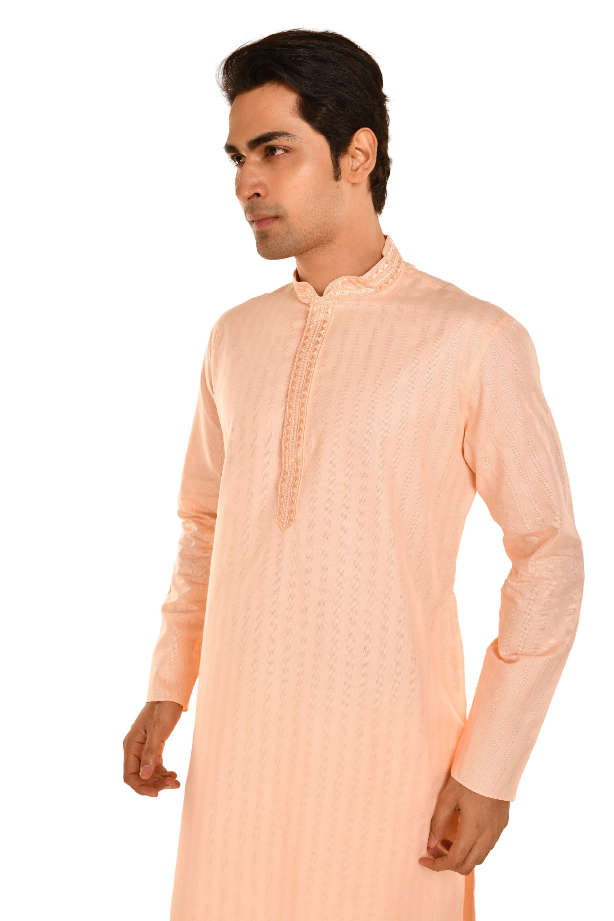 Cotton Embroidered Long Kurta